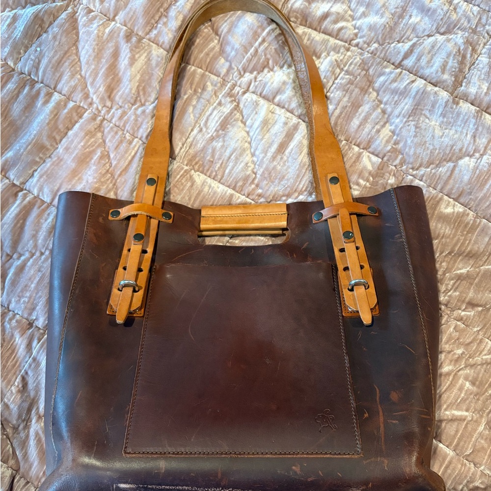 Saddleback Leather Co Brown and Tan Tote